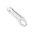 Adam & Eve ADAMS CRYSTAL EXTENDER - Clear 22.9 cm Penis Extender Sleeve with Adjustable Inner