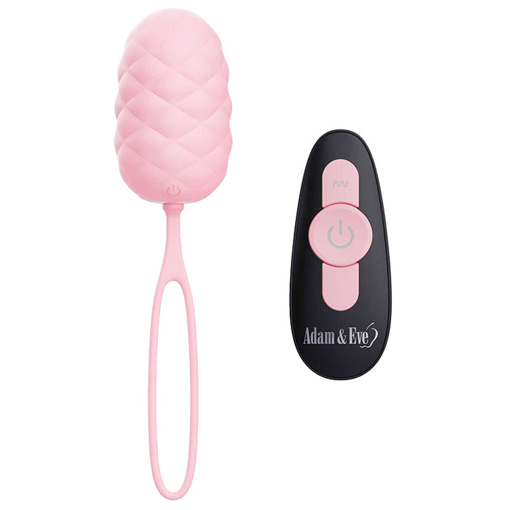 Adam & Eve Pillow Talk Vibrating Egg - Pink Vibrating Egg Control