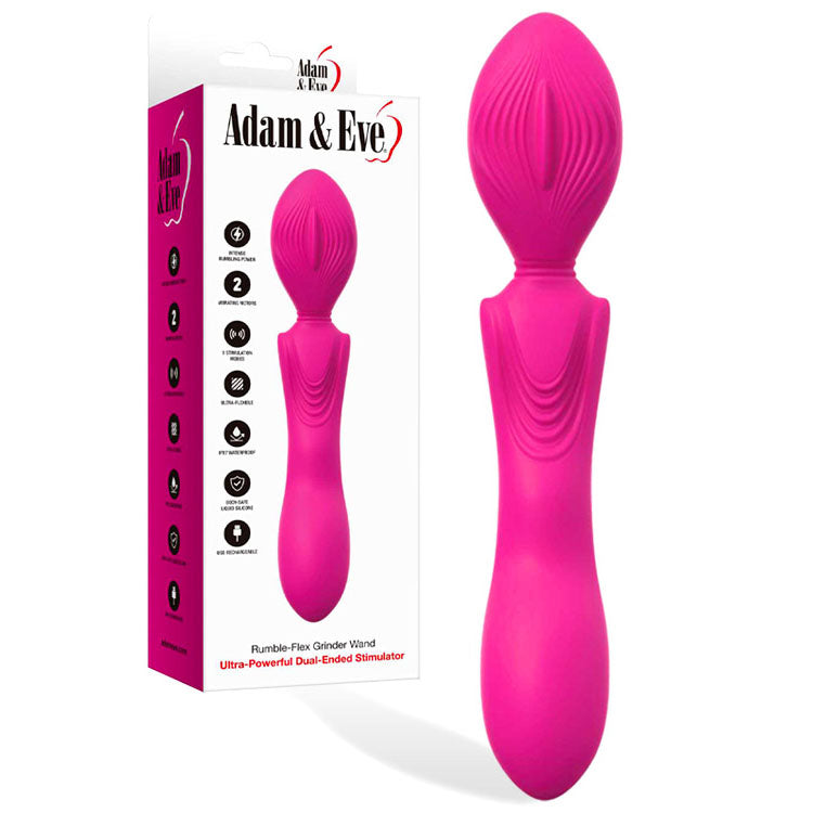 Adam & Eve GRINDER WAND - Pink 23.9 cm USB Rechargeable Massage Wand
