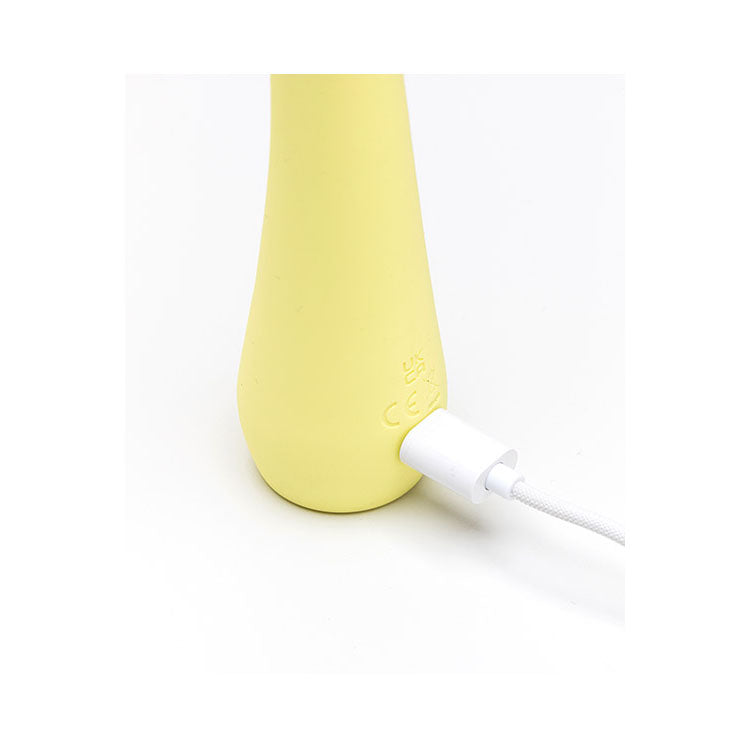 Adam & Eve GROOVY GLOW-UPS Bendie - Yellow 18.4 cm G-Spot Vibrator
