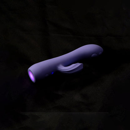 Adam & Eve GROOVY GLOW-UPS Wavie - Purple 16.5 cm Rabbit Vibrator