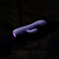 Adam & Eve GROOVY GLOW-UPS Wavie - Purple 16.5 cm USB Rechargeable Rabbit Vibrator