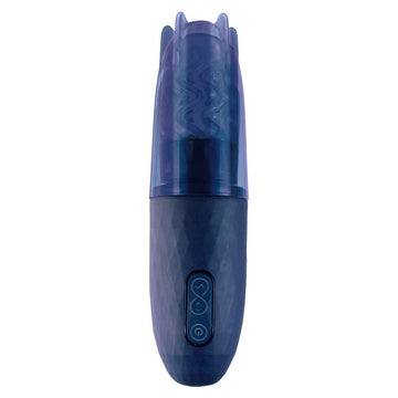 Adam & Eve ADAMS MAGNA MISSILE - Blue USB Rechargeable Thrusting & Spinning Auto Stroker