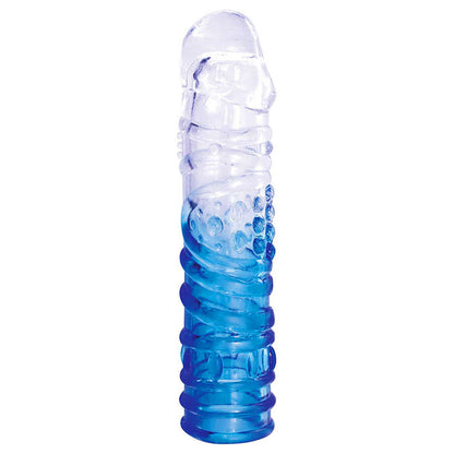 Adam & Eve SAPPHIRE Sleeve Set - Blue Clear Penis Sleeve Set of 4