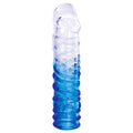 Adam & Eve SAPPHIRE Sleeve Set - Blue Clear Penis Sleeve Set - Set of 4