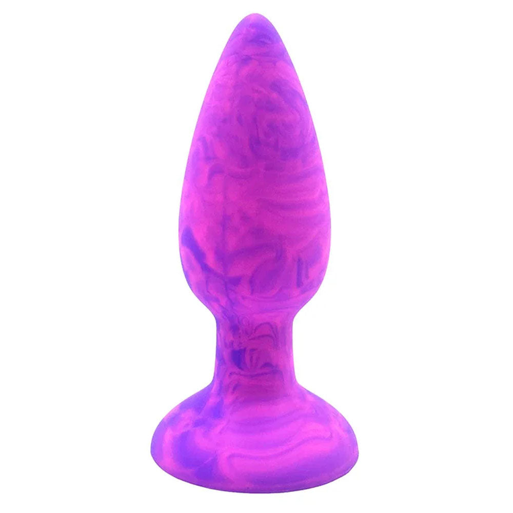 Adam & Eve COLOUR SWIRL Anal Plug Set - Purple/Pink Butt Plugs