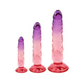 Adam & Eve SUNSET DREAMS TRIO - Pink/Purple Dildos - Set of 3 Sizes