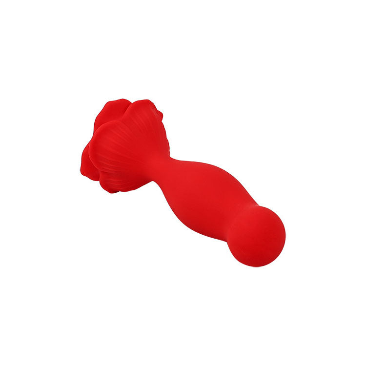 Adam & Eve BOOTY BOUQUET. Full view of the red product on a white background, a further angle.