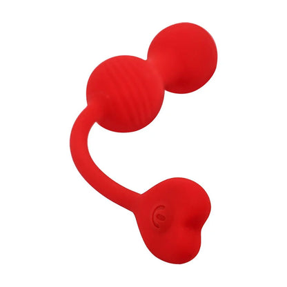 Adam & Eve SWEETHEART Kegel Trainer - Red Vibrating Kegel Balls