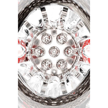 Adam & Eve PLEASURE PRO 3000 - Clear/Red Thrusting & Rotating Auto