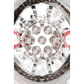 Adam & Eve PLEASURE PRO 3000 - Clear/Red USB Rechargeable Thrusting & Rotating Auto Stroker
