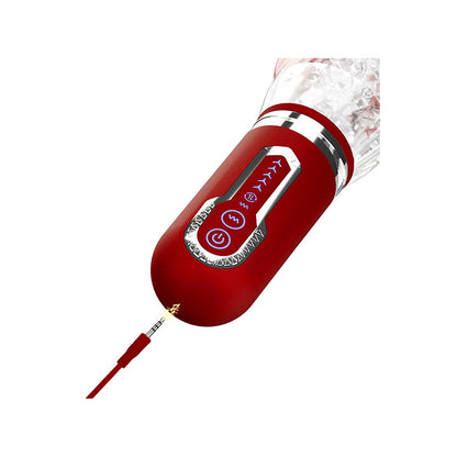 Adam & Eve PLEASURE PRO 3000 - Clear/Red Thrusting & Rotating Auto