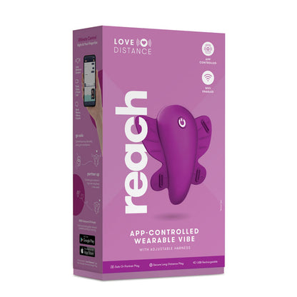 Love Distance REACH - Rose Rechargeable Strap-On Stimulator