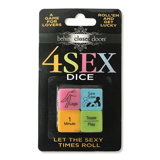 Behind Closed Doors - 4 Sex Dice Game for Couples