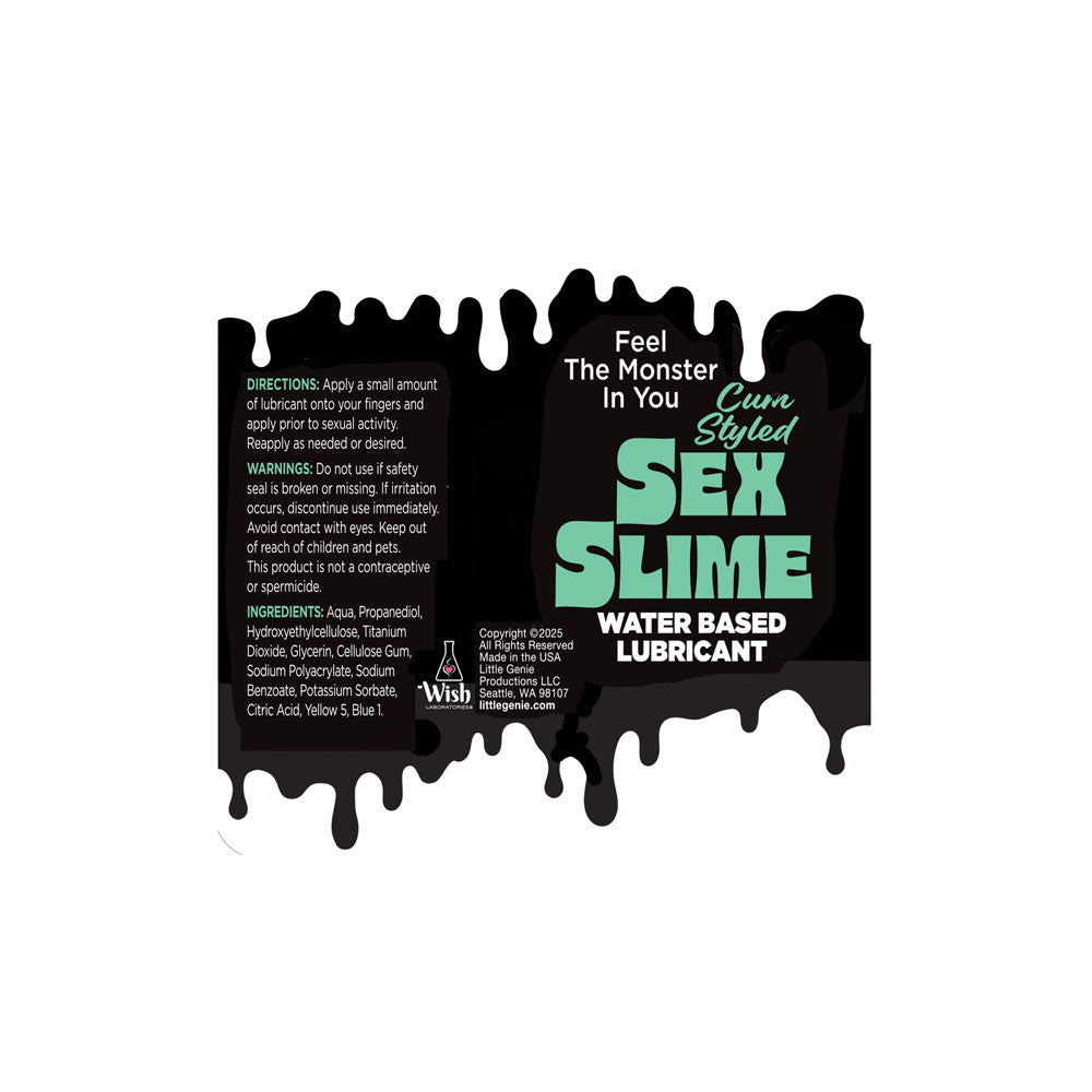 Sex Slime Cum Style Creature Lube - Green 120 ml - Green Cum Style