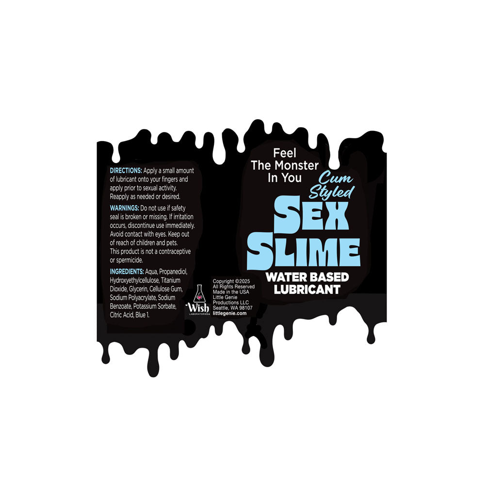 Sex Slime Cum Style Creature Lube - Blue 60 ml - Blue Cum Style Water