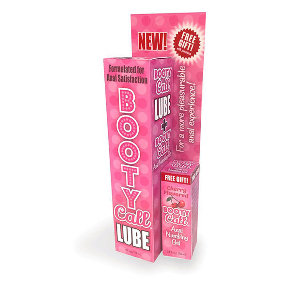 Booty Call Lube Duo - 188 ml Anal Lubricant with 10 ml Numbing Gel - Image 1