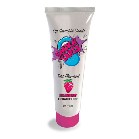 Smack Tarts - Sour Strawberry - Sour Strawberry Flavoured Lubricant - 120 ml Tube - Image 1