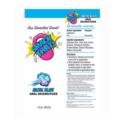 Smack That! Anal Desensitiser - Arctic Blast - Cooling Anal