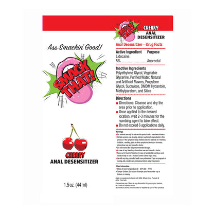 Smack That! Anal Desensitiser - Cherry Flavoured Anal Desensitiser