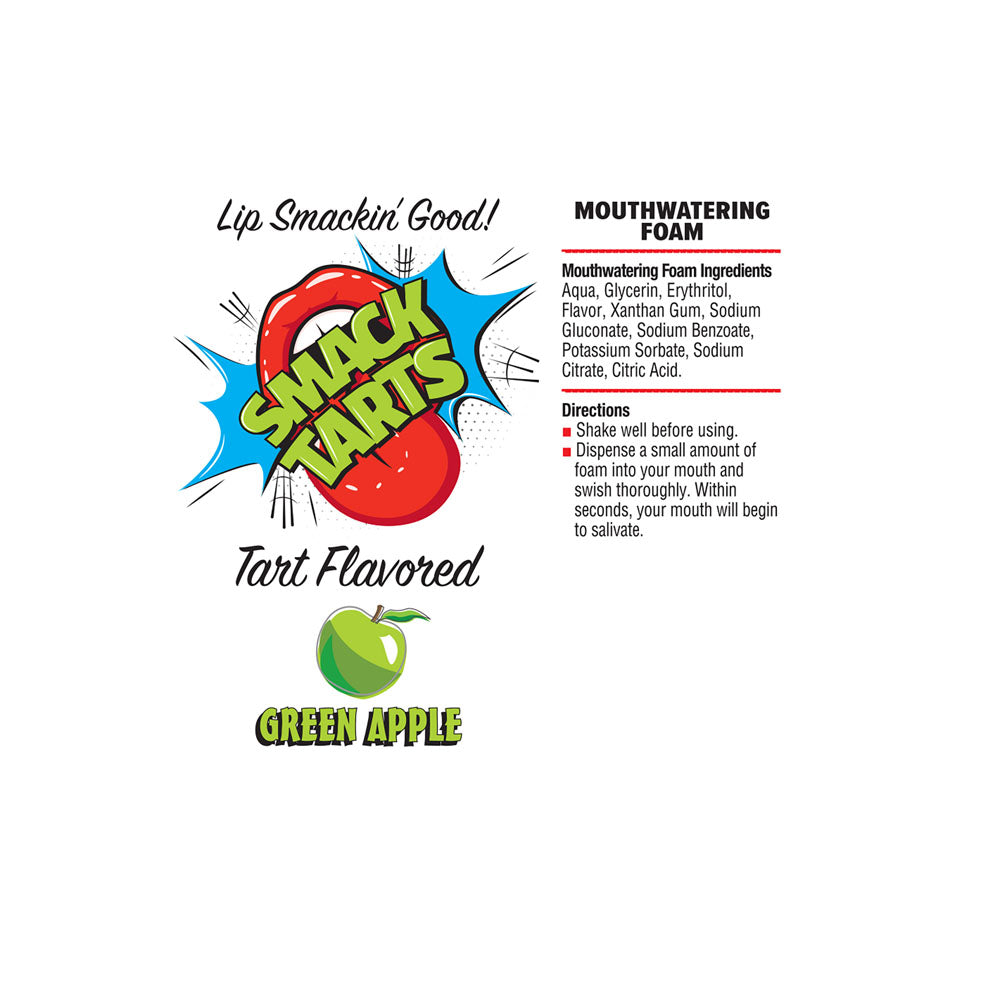Smack Tarts Mouthwatering Foam - Green Apple - Sour Green Apple