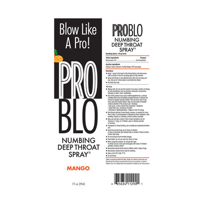 ProBlo Deep Throat Spray - Mango Flavoured Deep Throat Spray - 30 ml