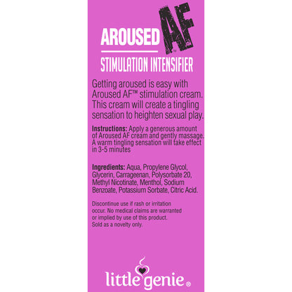 Aroused AF - Couples Stimulation Cream - 44 ml (1.5oz) Tube