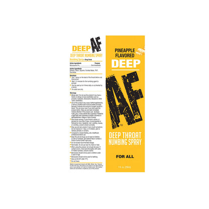 Deep AF - Pineapple Flavoured Deep Throat Spray - 29 ml