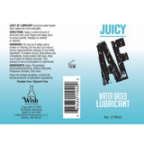 Juicy AF Water Based Lubricant - 118 ml - Water Based Lubricant - 118 ml Bottle - Image 2