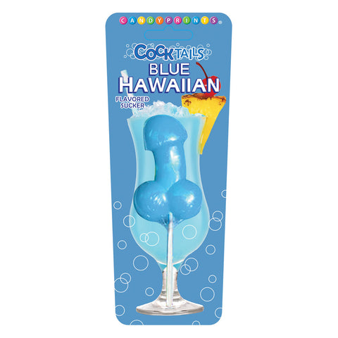 Cocktail Suckers - Blue Hawaiian - Blue Hawaiian Flavoured Dicky Lollypop - Image 1