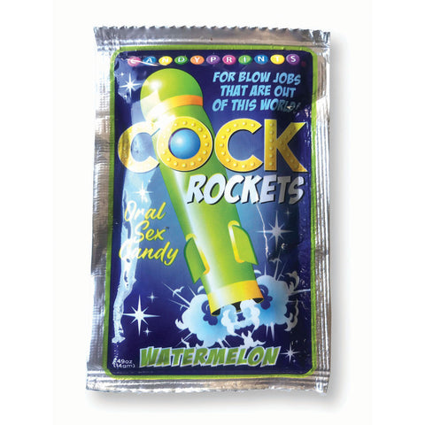 Cock Rockets - Watermelon - Watermelon Flavoured Oral Sex Candy - 15 grams - Image 1