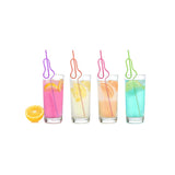 Glitterati Penis Silly Straws - Coloured Hen's Party Straws - 8 Pack - Image 2