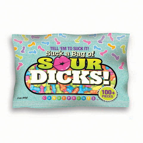 Suck A Bag Of Sour Dicks! - Novelty Pecker Lollies - 84 grams - Image 1