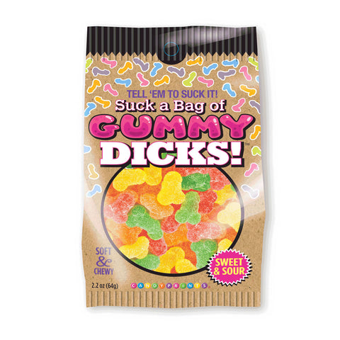 Suck A Bag Of Gummy Dicks! - Gummy Pecker Lollies - 64 grams - Image 1
