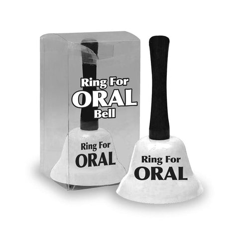 Ring For Oral Bell - White Novelty Bell - Image 1