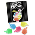 Bag Of Fucks I Have To Give - Display - Fruit Flavoured Lollies - Counter Display of 100 Mini Packs