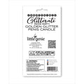 Glitterati Gold Glitter Penis Candle - Gold 10 cm Penis Party Candle