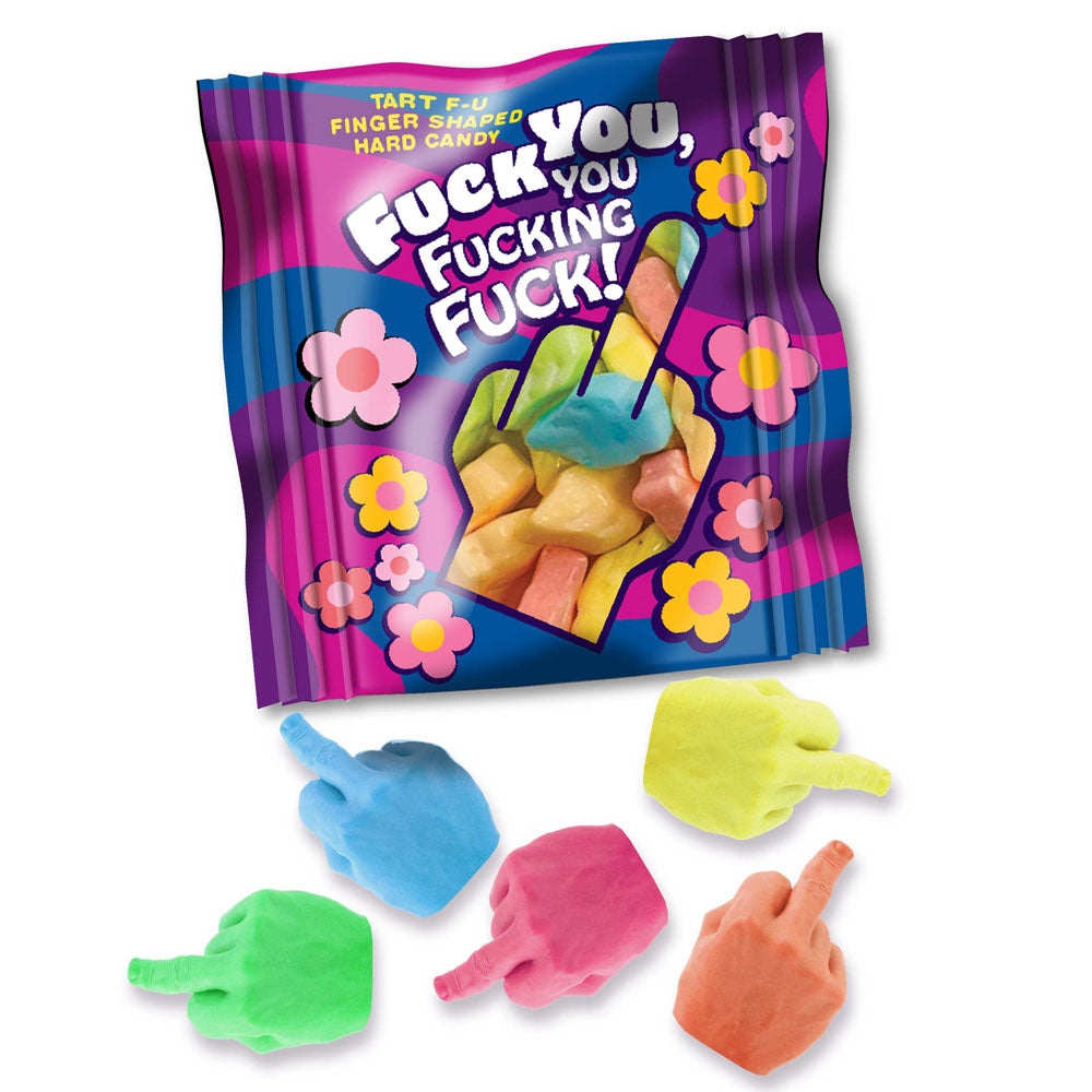 F**K YOU, YOU F**KING F**K! - Bag of 25 - Middle Finger Lollies - Bulk