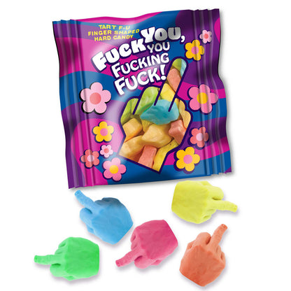 F**K YOU, YOU F**KING F**K! - Bag of 25 - Middle Finger Lollies - Bulk