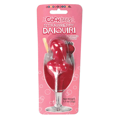 Cocktail Suckers - Strawberry Daquiri - Strawberry Daquiri Flavoured Dicky Lollypop - Image 1