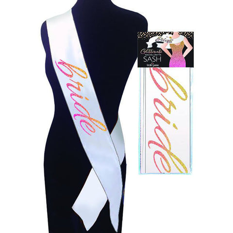 Glitterati - Bride Sash - Hens Party Novelty Sash - Image 1