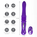 Maia Monroe - Purple 38 cm USB Rechargeable Thrusting Vibrator - Image 2
