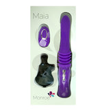 Maia Monroe - Purple 38 cm USB Rechargeable Thrusting Vibrator - Image 5
