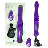 Maia Monroe - Purple 38 cm USB Rechargeable Thrusting Vibrator - Image 1