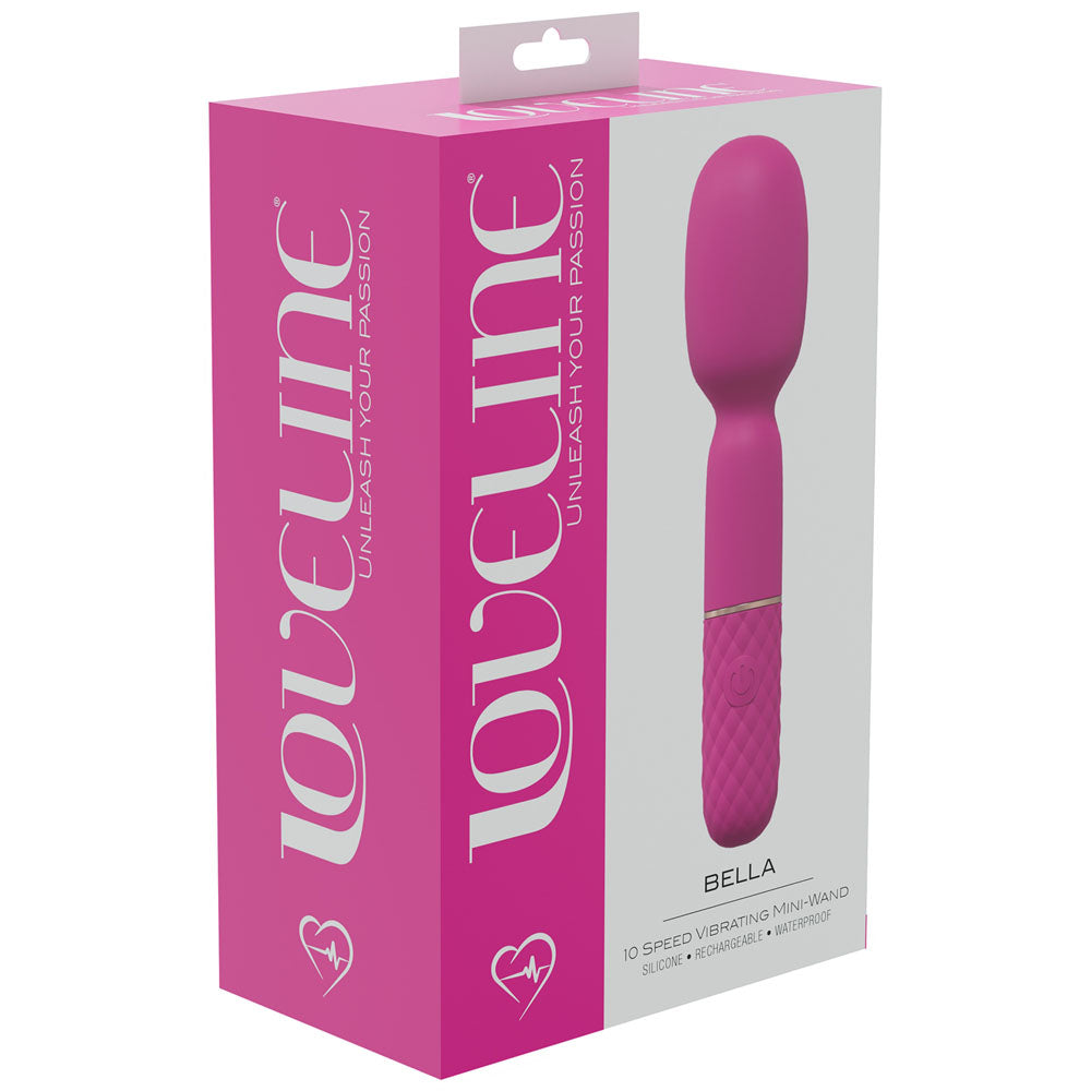 LOVELINE Bella - Pink 14 cm USB Rechargeable Massage Wand