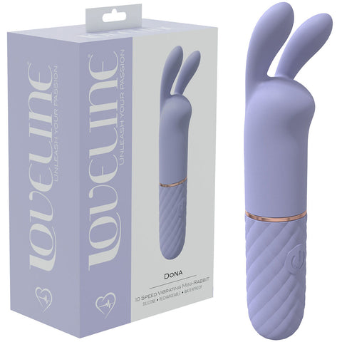 LOVELINE Dona - Purple - Lavender 11 cm USB Rechargeable Mini Vibrator - Image 1