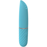LOVELINE Beso - Blue - Blue 10.6 cm USB Rechargeable Mini Lipstick Vibrator - Image 2