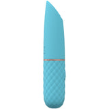 LOVELINE Beso - Blue - Blue 10.6 cm USB Rechargeable Mini Lipstick Vibrator - Image 3