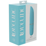 LOVELINE Beso - Blue - Blue 10.6 cm USB Rechargeable Mini Lipstick Vibrator - Image 4