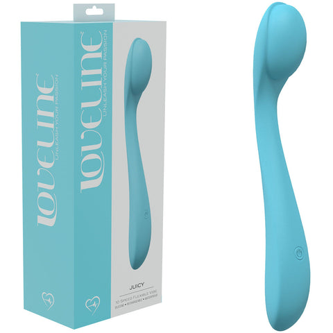 LOVELINE Juicy - Blue - Blue 21.5 cm USB Rechargeable Vibrator - Image 1
